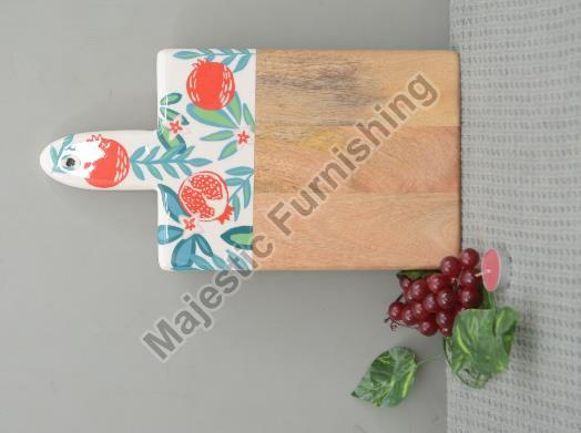 Multicoloured 39x21x1.5cm Fruit Sutra Wooden Chopping Board, for Kitchen