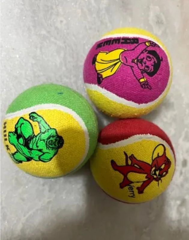 Round Rubber Tennis Ball, Color : Multicolor