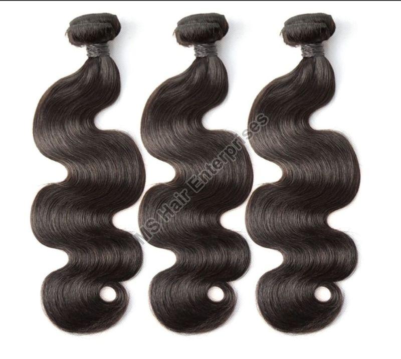 Black body wave human hair extensions, for Parlour, Personal, Style : Curly, Straight, Wavy