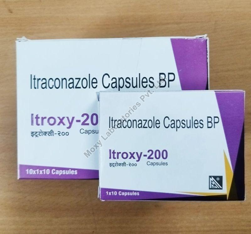 Itroxy 200 Capsules, Packaging Type : Blister