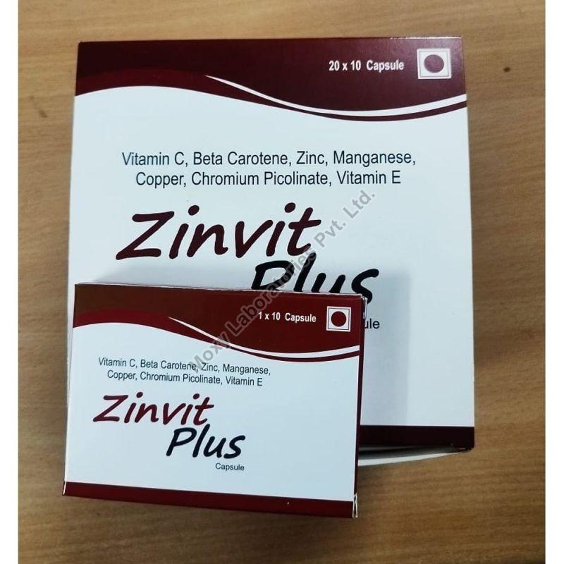 Zinvit Plus Capsules, Packaging Type : Blister