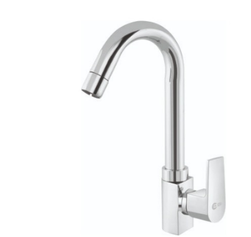 Silver Brass ID-AR112 Swan Neck Tap, for Bathroom Fitting