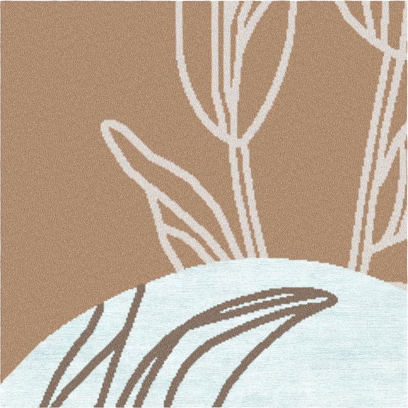 Multicolor Rectangular Designer Smooth Nydia Hand Tufted Rug, for Home