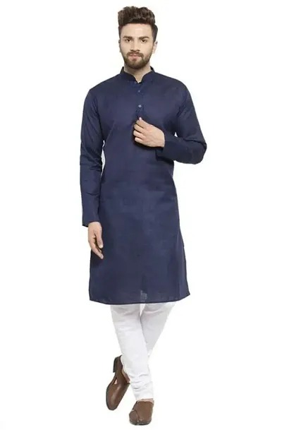 Navy Blue Cotton Kurta Gender Male Age Group Adults At Rs Piece In Delhi