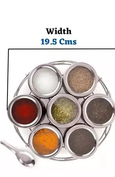 Plain Stainless Steel Masala Box, Shape : Round at Rs 1,100 / piece in ...