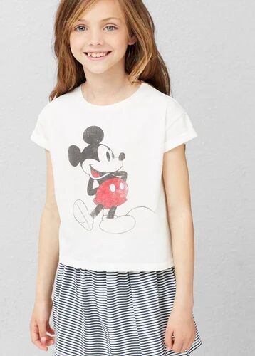 Girls Round Neck T shirt, Feature : Breathable, Anti-Wrinkle