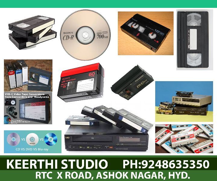 KEERTHI STUDIOS in Hyderabad Service Provider of VHS Conversion