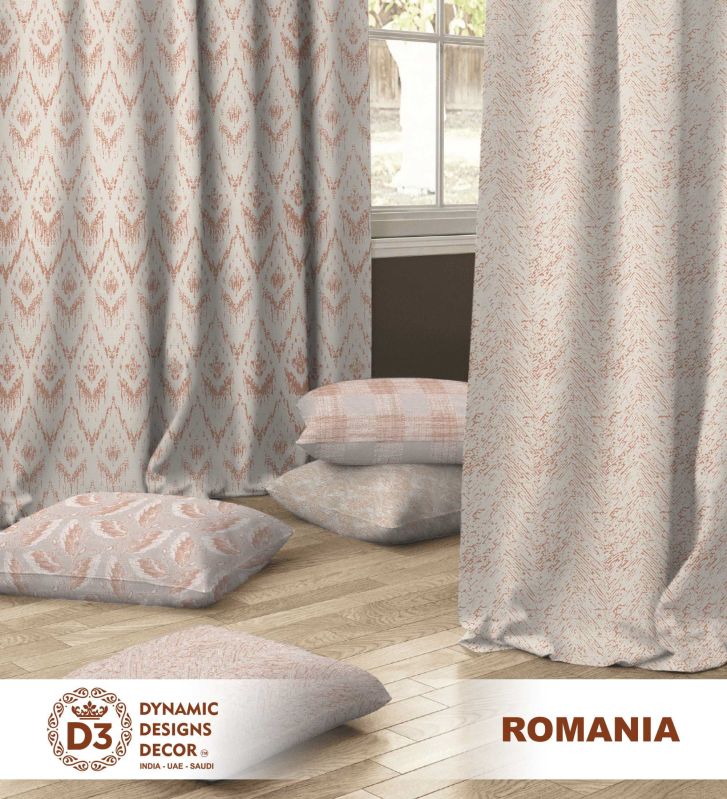 Printed Polyester Romania Curtain Fabric