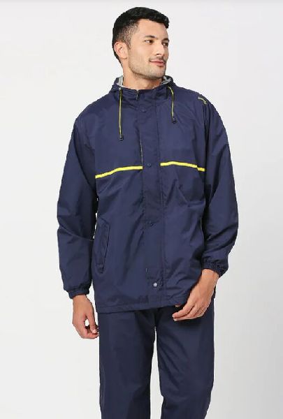 Full Sleeves Plain Rain Jacket, Gender : Male