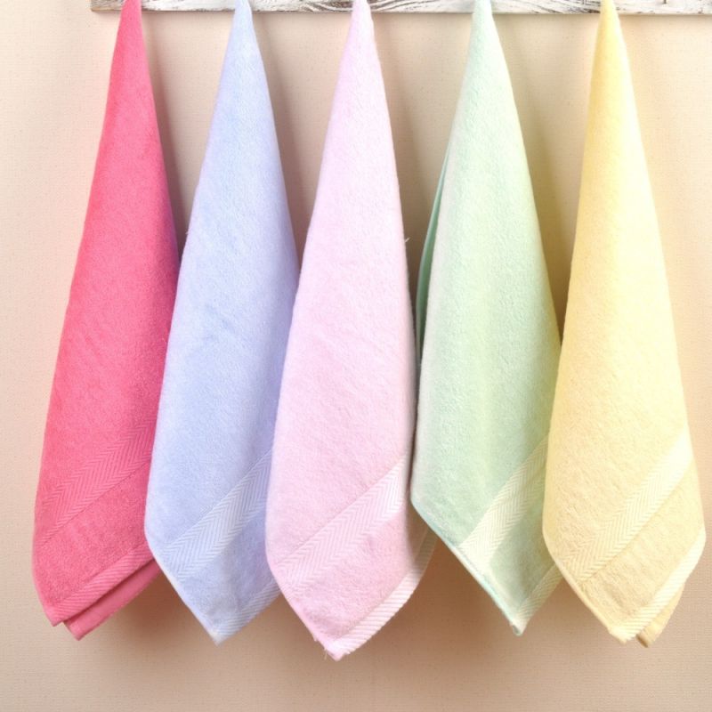 Multicolor Plain Microfiber Hand Towel, for Home, Hotel, Packaging Type : Plastic Packet