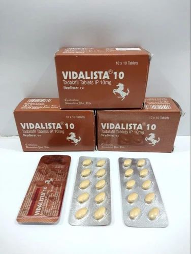 Vidalista 10mg Tablets, for Erectile Dysfunction, Medicine Type : Allopathic