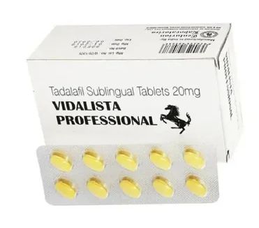 Vidalista Professional 20mg Tablets, for Erectile Dysfunction, Medicine Type : Allopathic