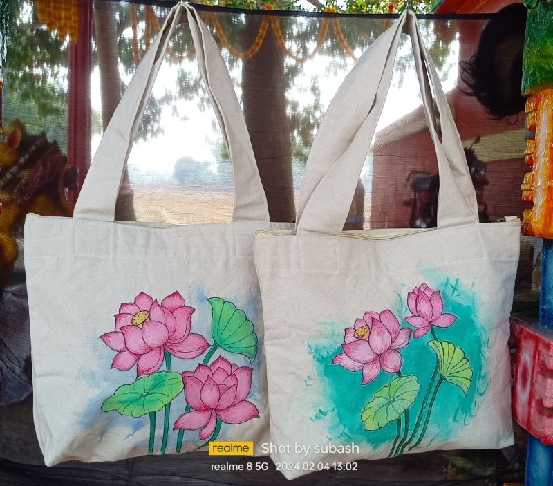 Printed Jute Tote bags, Technics : Machine Made