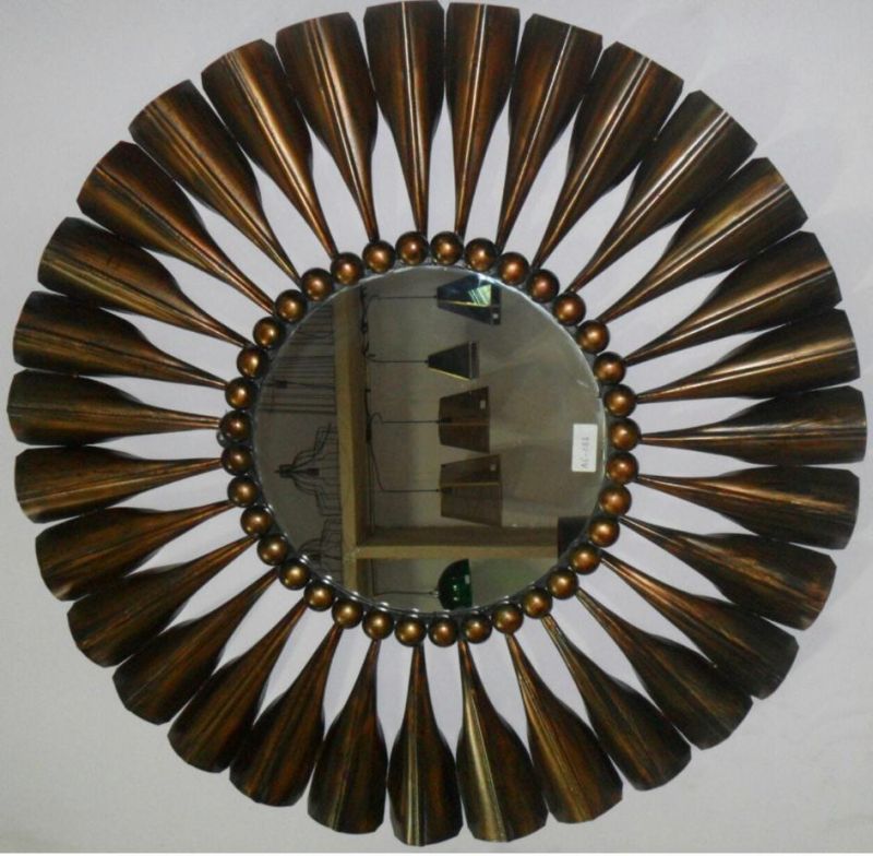 Wall hanging mirror (wall decor), Frame Material : Iron