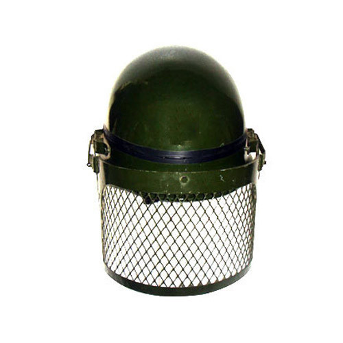 Green Plain Fiber Police Head Safety Helmet, for Safty Use, Size : Multisizes