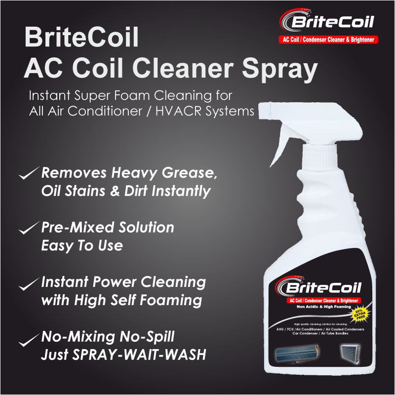 BriteCoil AC Coil Cleaner - Ready To Use Spray