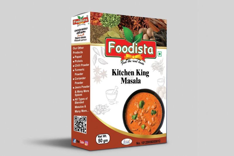 Powder Kitchen King Masala, for Cooking, Packaging Type : Paper Box