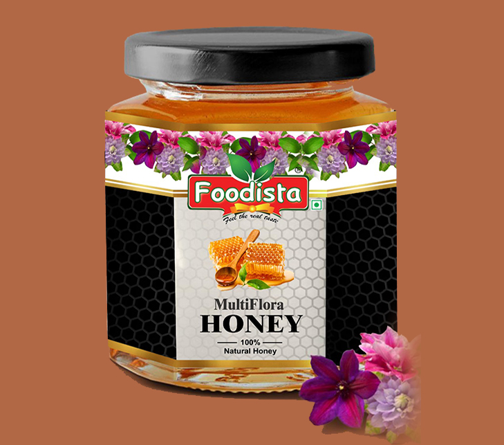 Foodista Gel Multi flora Honey, for Clinical, Certification : FSSAI Certified