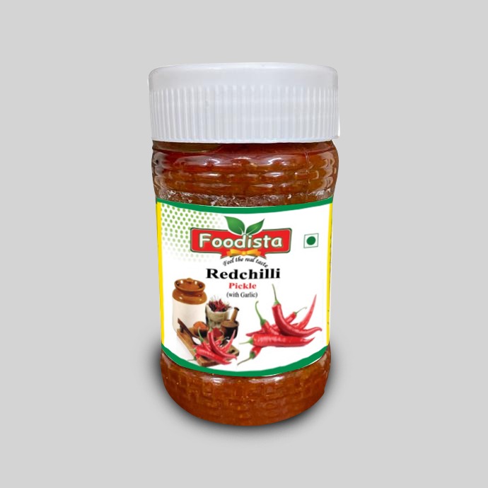 Green Foodista Red Chilli Pickle, For Restaurant, Hotel, Home, Certification : Fssai