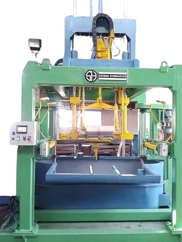 Green 440V Fully Automatic 1000-2000kg Hydraulic Exothermic Sleeves Forming Machine, for casting Process