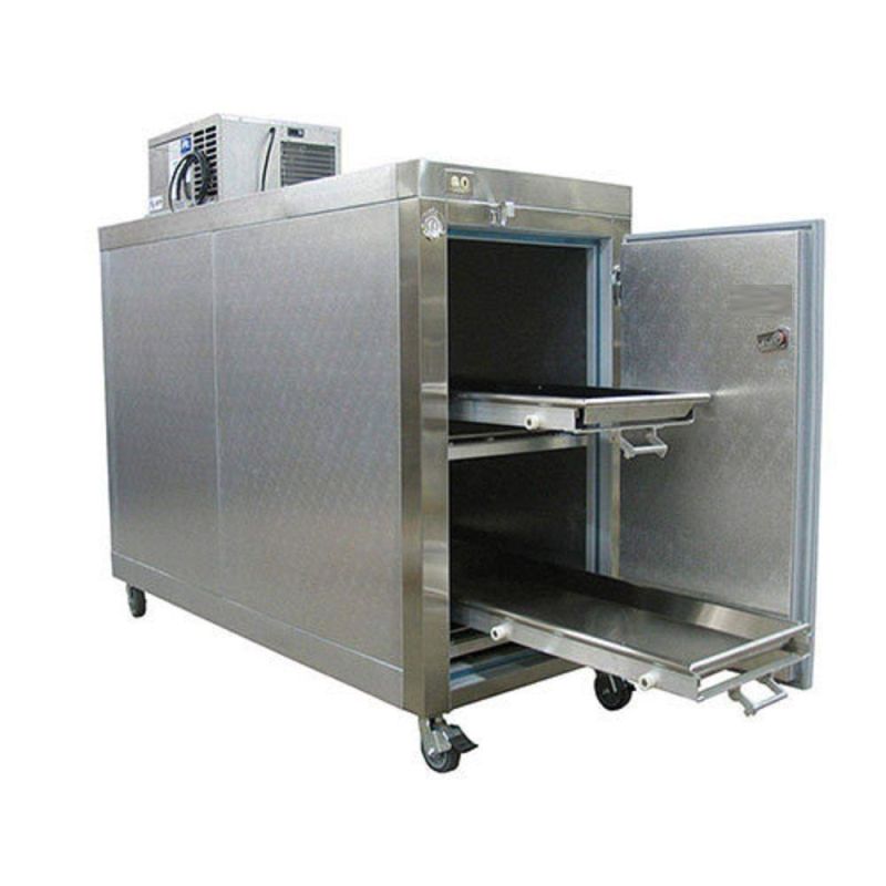 Silver Stainless Steel Mortuary Freezer for Hospitals