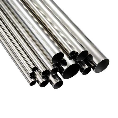 Metalic Grey Round Polished Metal Pipes, For Industrial, Certification : Isi Certified