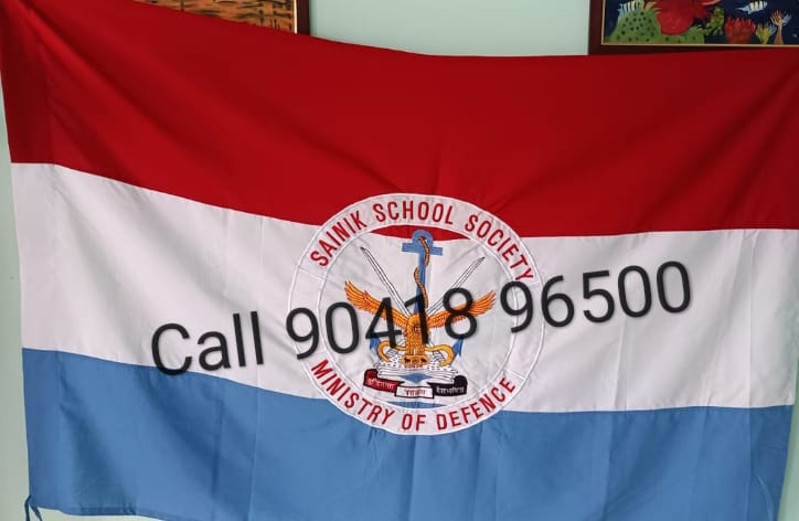 Sainik School Society Flag, Size : 6x4 Ft