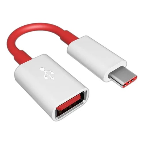 Red JPY Fast Charging OTG Cable