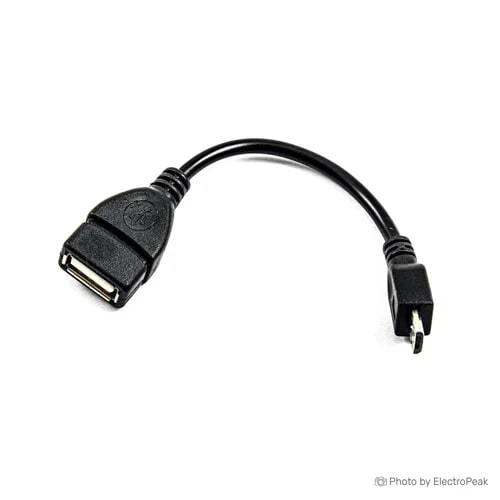 JPY Black Micro OTG Cable, Size : Standard