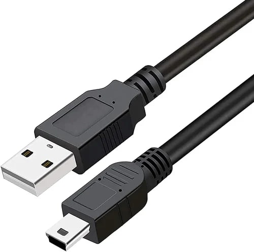 Black JPY Mini Data Cable, Cable Length : 1Mtr