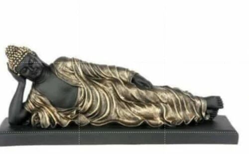Creators Podd Fiberglass Fiber Sleeping Buddha Statue, Size : L-5Ft, H-2.5Ft