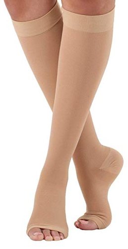 Elasthane Polymaide Evacure Medical Compression Stockings, Length : Mid Thigh Below Knee