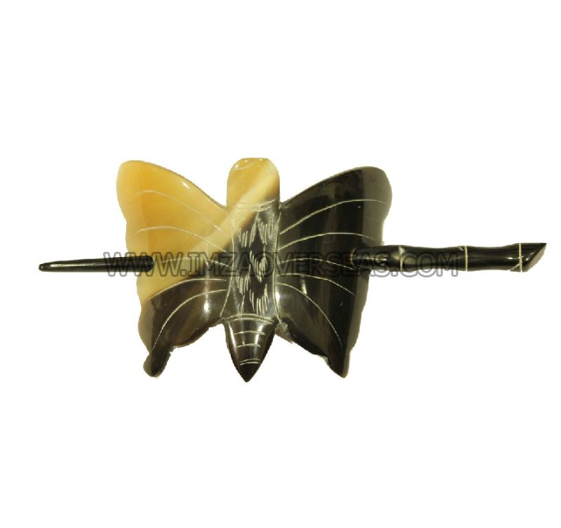 Butterfly Shape Horn Hair Clip, Style : Modern