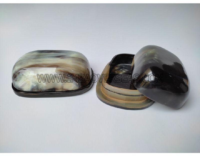 Natural Imza Overseas Polished Horn Soap Dish, Feature : Fine Finished, Long Life, Modern