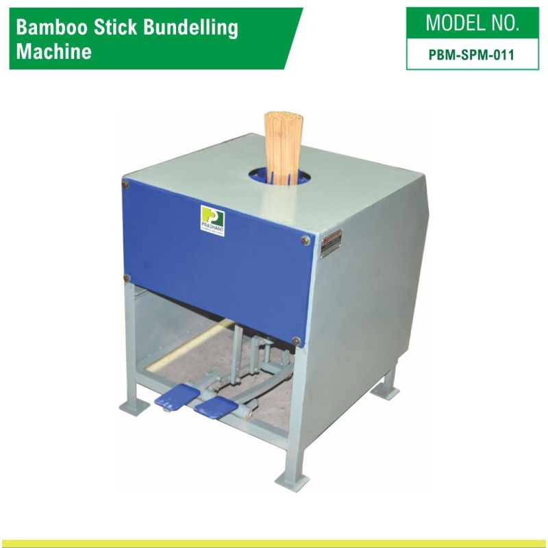 Grey Bamboo Stick Bundling Machine, Model No. : PBM-SPM-011