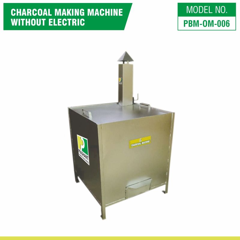 Without Electric Polished charcoal making machine, Capacity : 50 Kg/8 hour