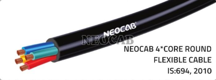 Neocab 4 Core Round Flexible Cable