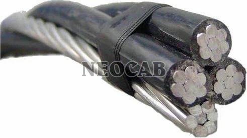 Black Neocab 1100 V LT Aerial Bunch Cable, for Home, Industrial, Road, Outer Material : XLPE