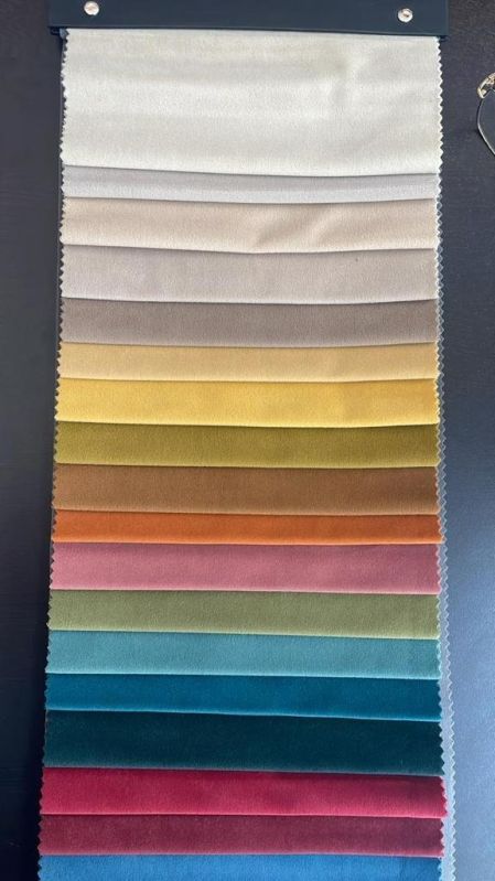 Multicolor Plain Mosha Velvet Fabric, for Garments, Packaging Type : Roll