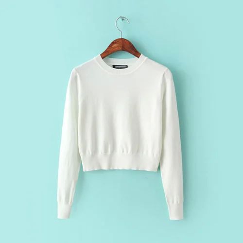 Printed Girls Cotton Sweater, Style : Non Zipper