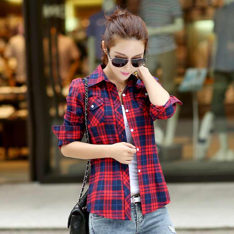 Checked Ladies Check Shirt, Feature : Easily Washable, Comfortable