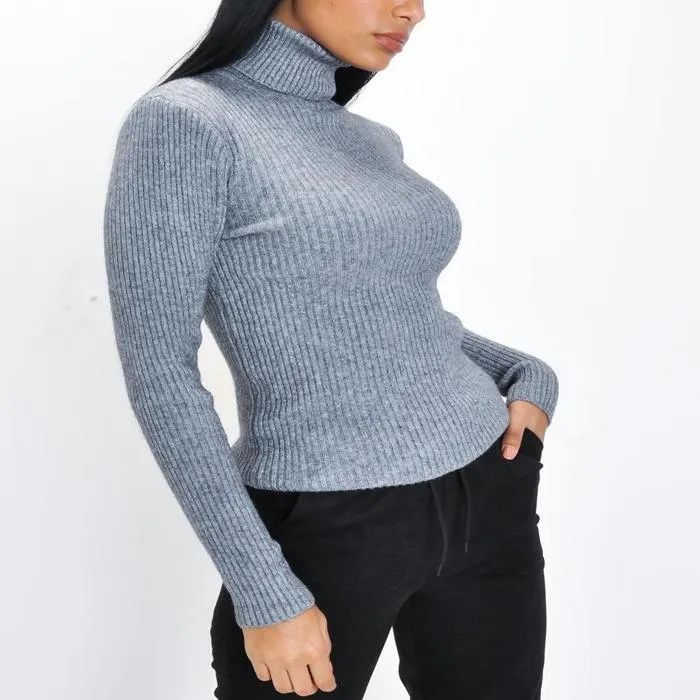 Ladies Polo Neck Sweater, Fit Type : Slim