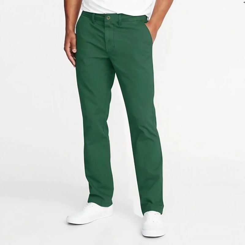 Mens Solid Green Trousers, Speciality : Anti-Wrinkle, Anti-Shrink