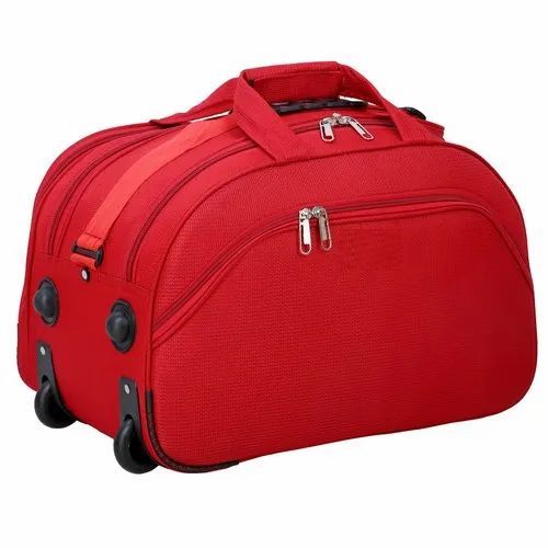 Red Duffle Trolley Bag