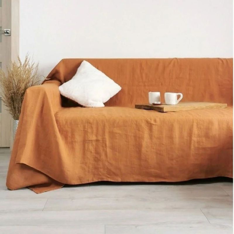 Single Milled Plain Sofa Throw Blanket, for Home, Bed, Travel, Hotel