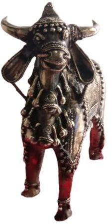 Antique Tribal Craft Cow Showpiece