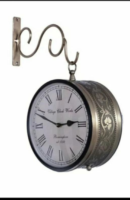 Decorative Aluminium Retro Station Clock