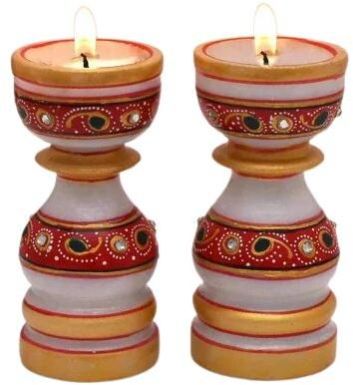 Designer Marble Candle Stand