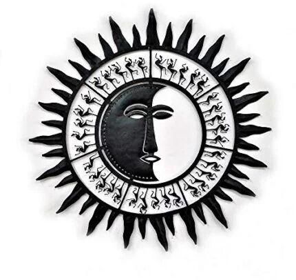 Tribal Sun Shape Iron Craft Wall Decor