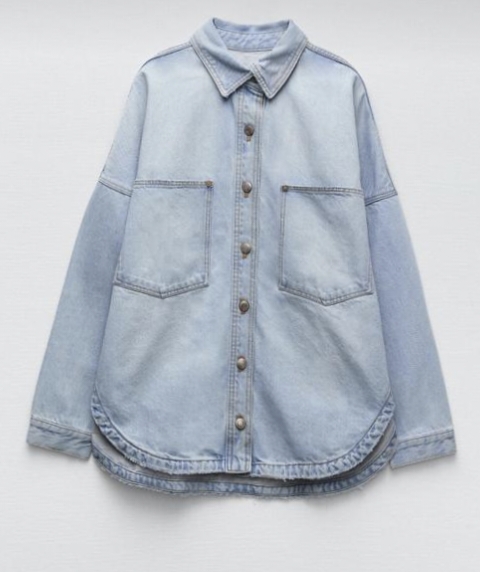 Ladies Loose Fit Denim Shirt, Feature : Easily Washable, Comfortable ...
